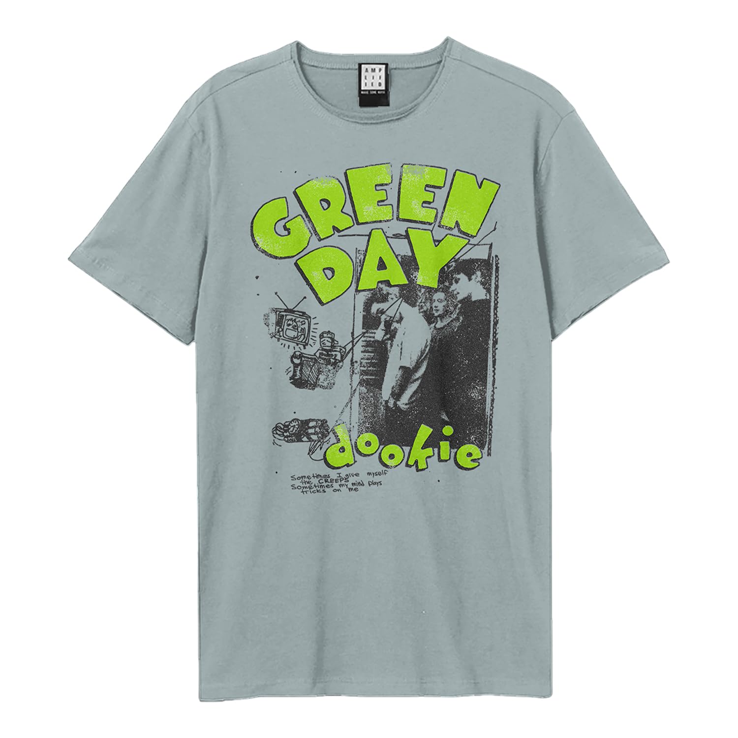 Amplified - Dookie Sketch T-Shirt dla mężczyzn/kobiet, unisex (3XL) (dziwny niebieski), Dziwny niebieski, 3XL