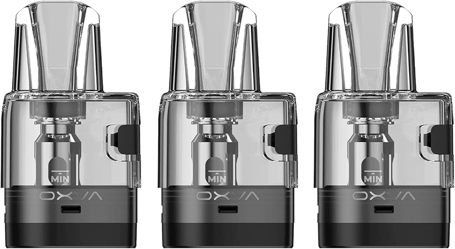 Genuine Oxva Oneo Pod - 3 Pack, Side Filling System, Pod Connection Magnetic, Pod Construction PCTG, 2ML Cartridge No Nicotine, (0.8 OHM)