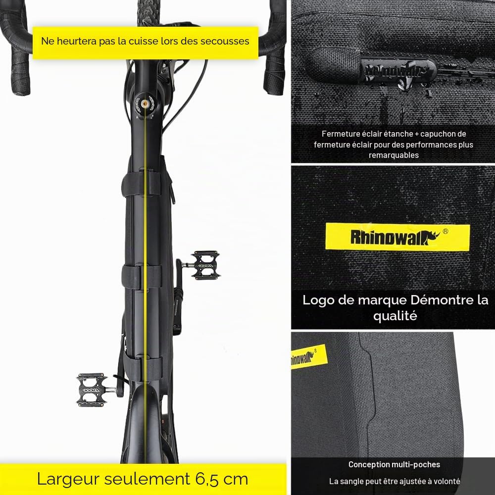 Rhinowalk Sacoche de vélo Triangulaire étanche pour Cadre de vélo de Route