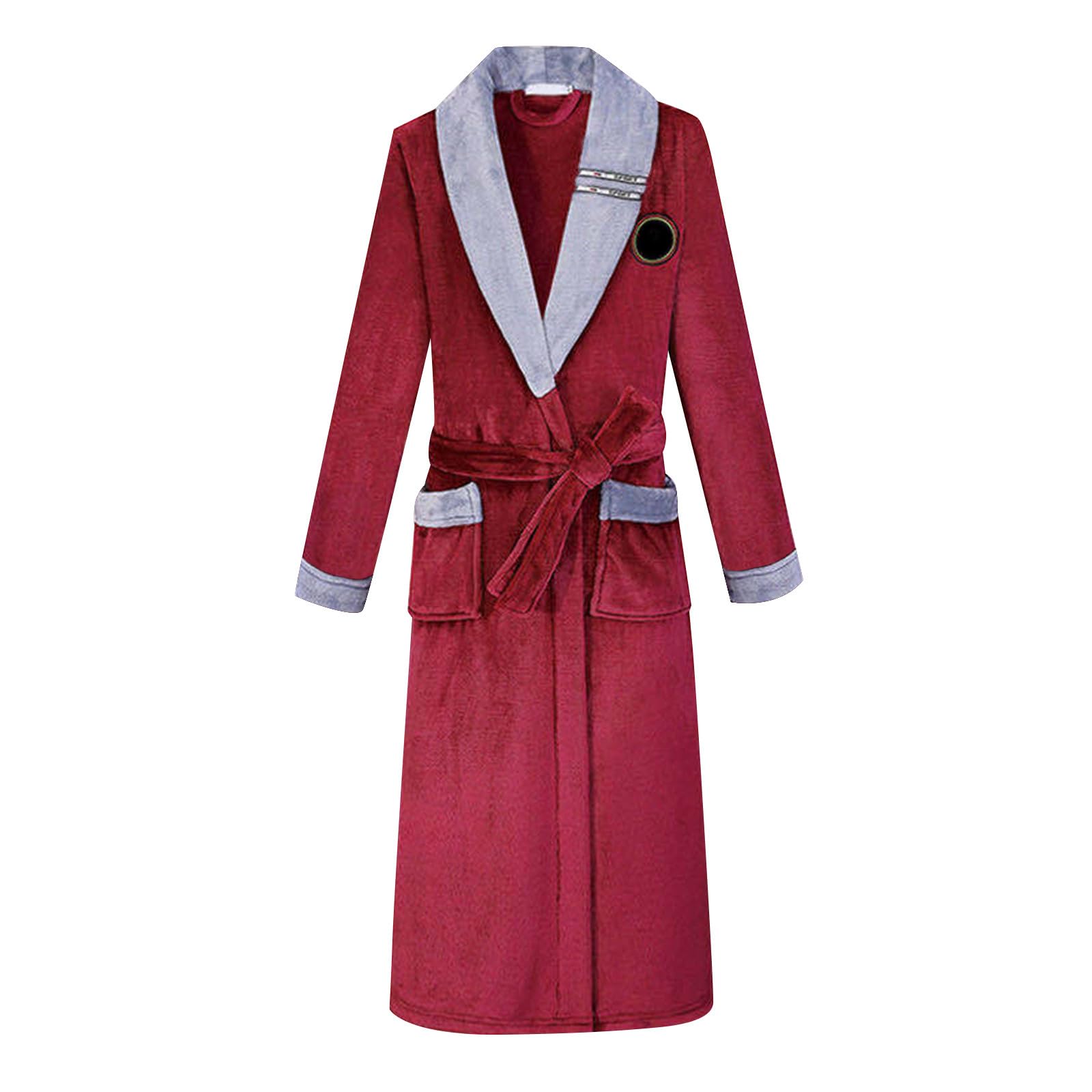 Accappatoio Uomo Spugna Leggera, Accappatoio Unisex da Donna E Uomo Accappatoio Uomo Cotone Morbido Leggero Assorbente Accappatoio Rapida Asciugatura Tasche Accappatoio da Bagno Uomo Kimono Uomo