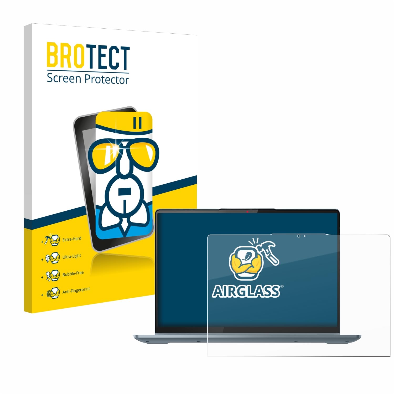 BROTECT Schutzglas Für Lenovo IdeaPad Flex 5 14 2020 - 9H Härte Anti-Fingerprint