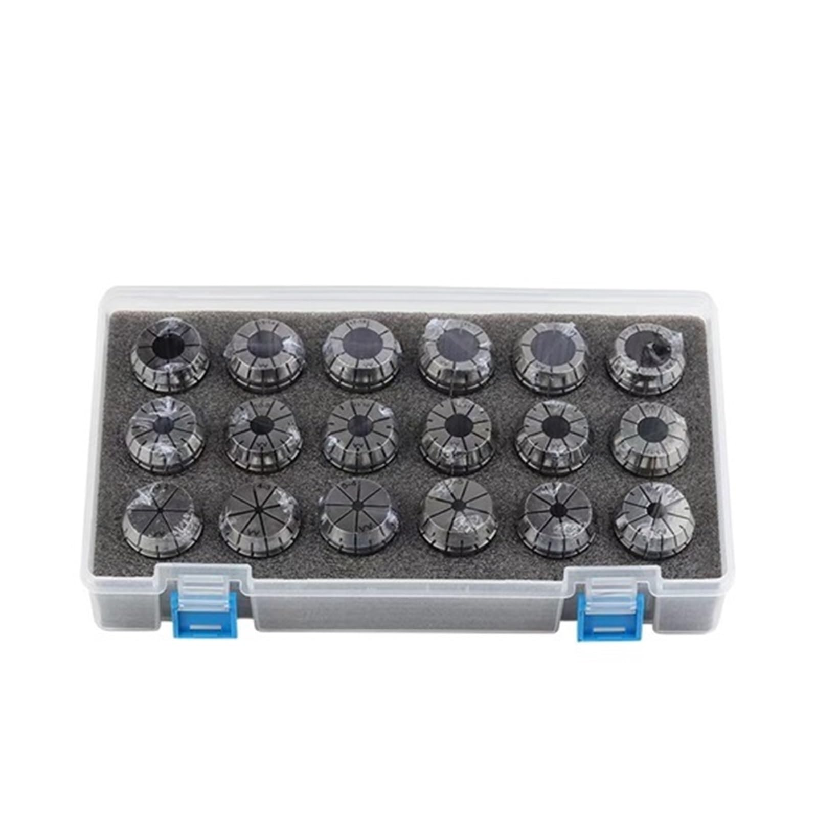 Pince de Serrage, Jeu de mandrins à Pince à Ressort ER11, ER16, ER20, ER25, ER32, ER40, 0,015-0,008mm for Porte-Outil de fraisage CNC, Machine de Gravure, Tour(ER16 (10pcs) A (0.015mm))
