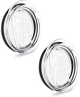 Tumbler Lids, Skinny Tumbler Replacement Lids Splash Proof, Slider Switch Spill Proof Tumbler Cover - Lids for 20 oz 2.88in Cup Mouth (2 Pack)