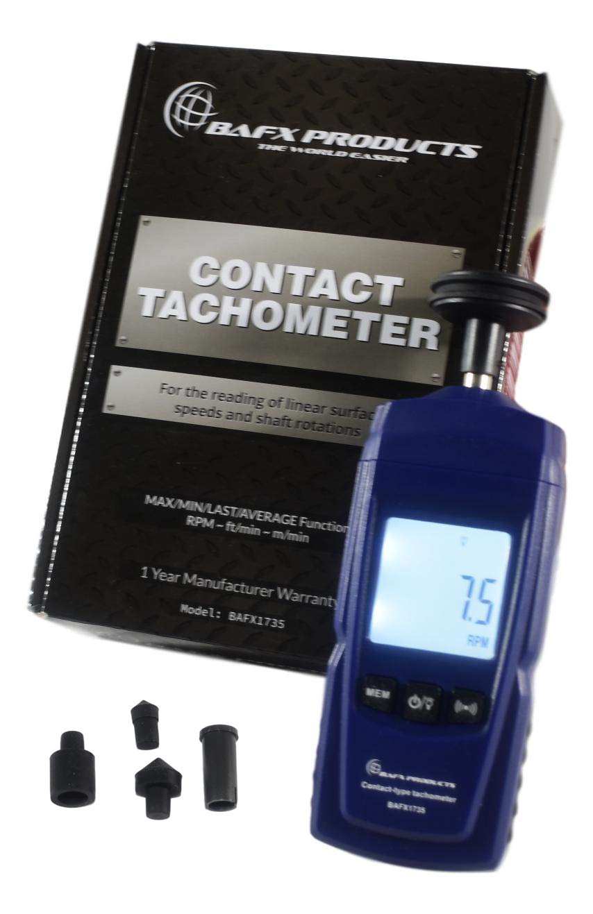 Buy BAFX Products Handheld Digital Contact Tachometer/Wheel Meter for