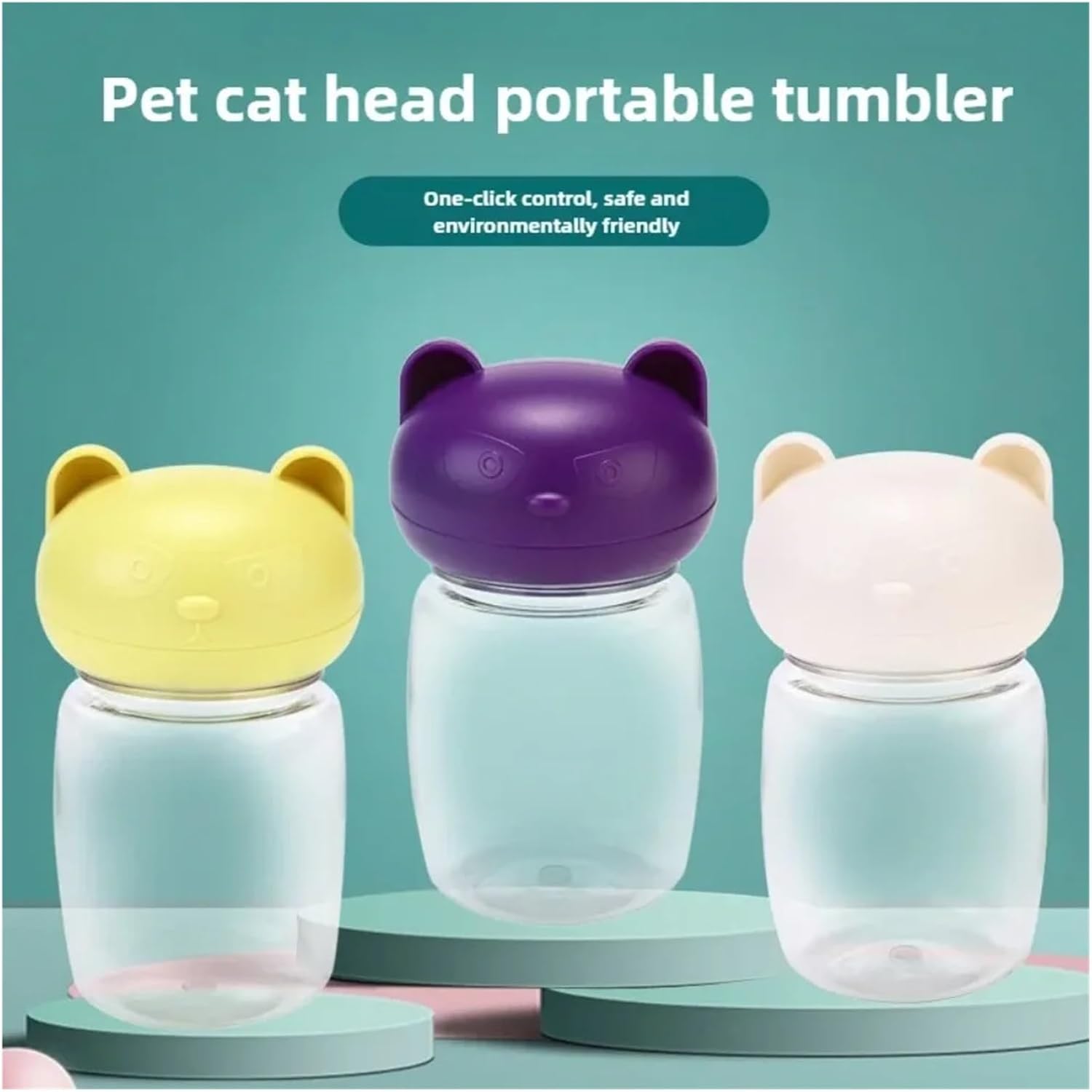 Foldable Pet Drinking Bottle Outdoor Water Dispenser for Dog Cat Puppy Outdoor Kitten Water Dispenser Foldable Travel Cup 350ml(White 350 ml)