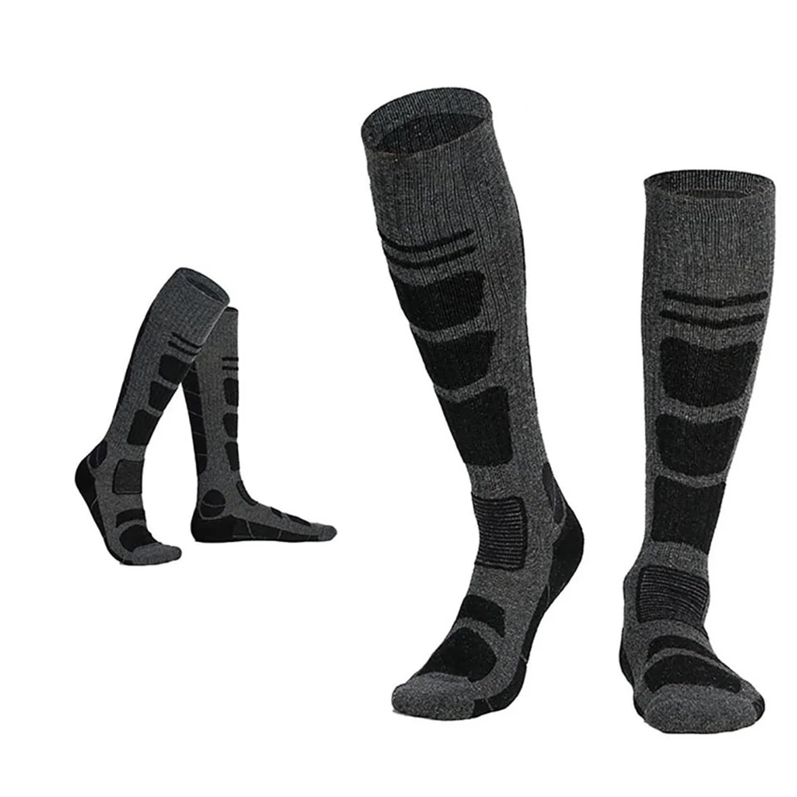 Chaussettes De Ski Thermiques En Laine - Taille L (39-43), Pour Homme Et Femme, Activités Hivernales - 4