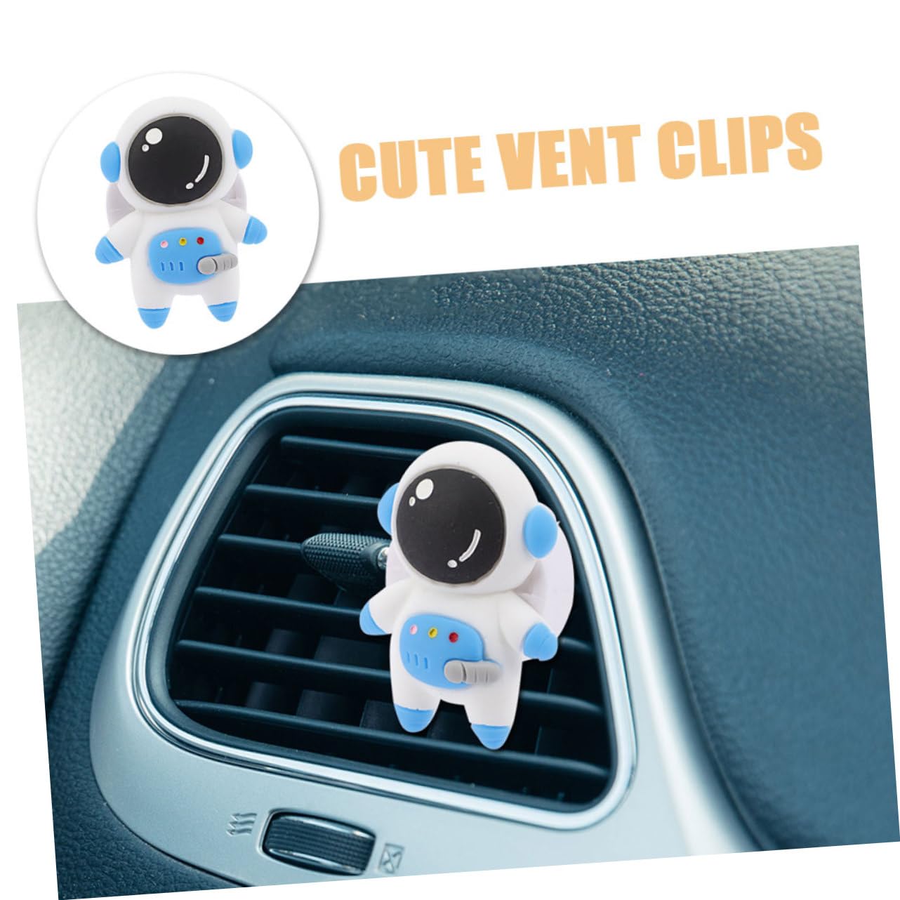 GLEAVI 12pezzi Clip Per Ventilazione Auto Astronauta Accessori Aromatici Creativi Per Bocchette Aria Decorazione Auto Per Ufficio e Casa