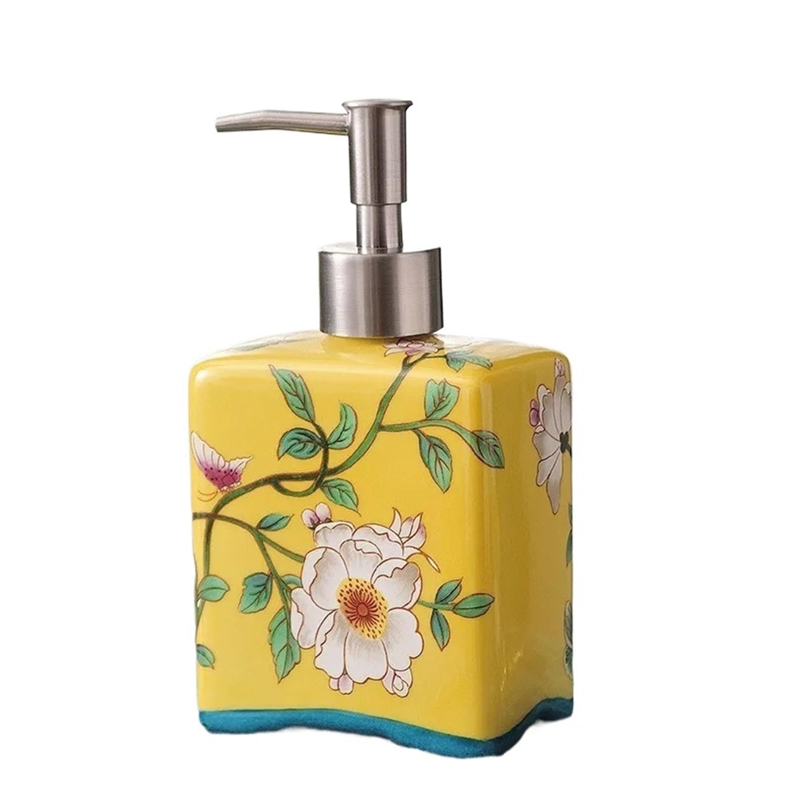 Ugzxcvbn Color 2 Ceramic Soap Dispenser, Ceramic Press Soap Dispenser Multicolor Lotion Bottle For Bathroom Hotel Shampoo Bath Gel