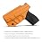 M&P Shield 9mm Holster, Carbon Fiber Kydex Holster IWB for Smith & Wesson M&P Shield 9mm .40 3.1 Barrel S&W Pistol - Inside Waistband Holster M&P Shield 9mm 40 Accessories - Orange, Right