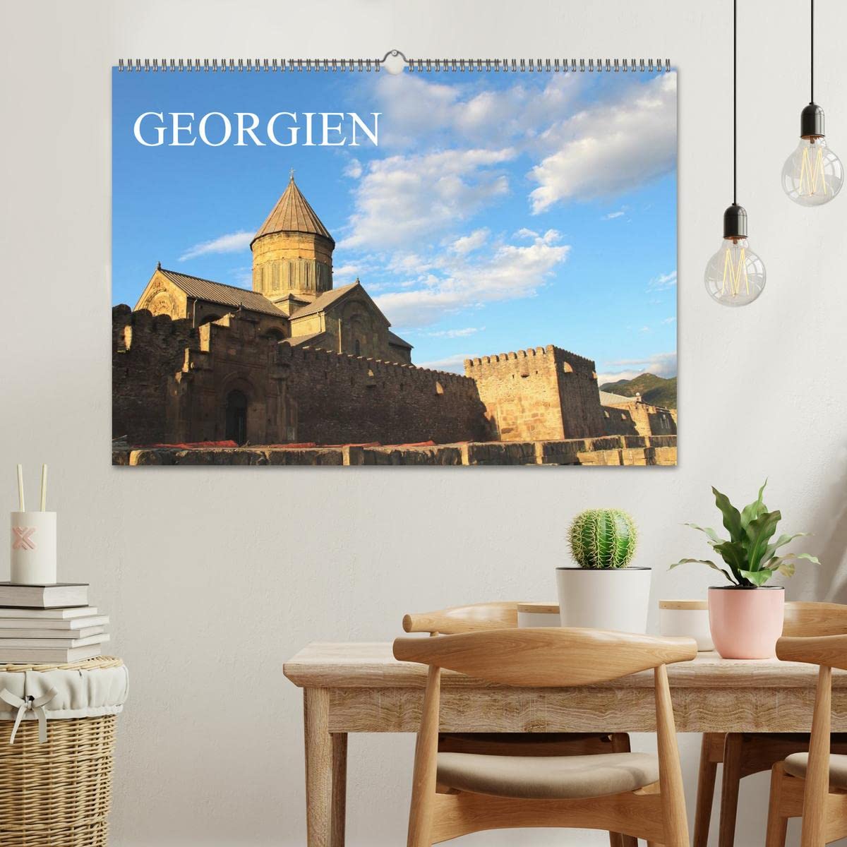 CALVENDO - Georgien (Wandkalender 2027 DIN A2 quer), Monatskalender: Ein Monatskalender mit farbenprächtigen Fotos aus Georgien (Querformat, 14 Seiten)