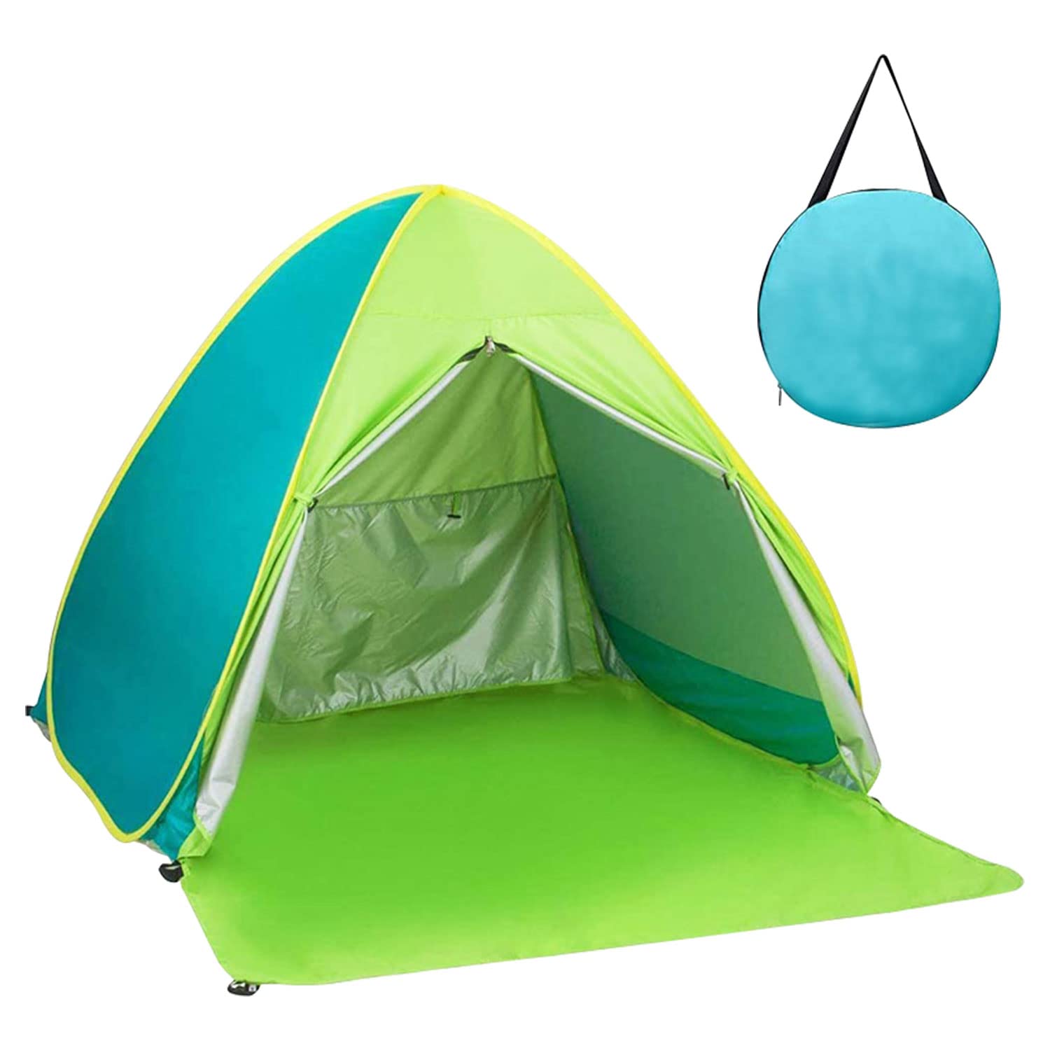 dogii dogii Beach Tent Pop Up Beach Tent Anti UV Instant Portable Beach Shade for Outdoor Activities Camping Fishing Hiking Picnic Touring (Blue)