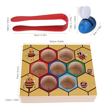 Amazon.co.jp: Asixx ハチの隠れ家 蜂の巣 おもちゃ 木製 玩具