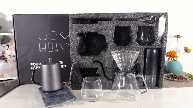 Amazon.com: SuperCook Coffee Pour Over Kit Hand Drip with Kettle