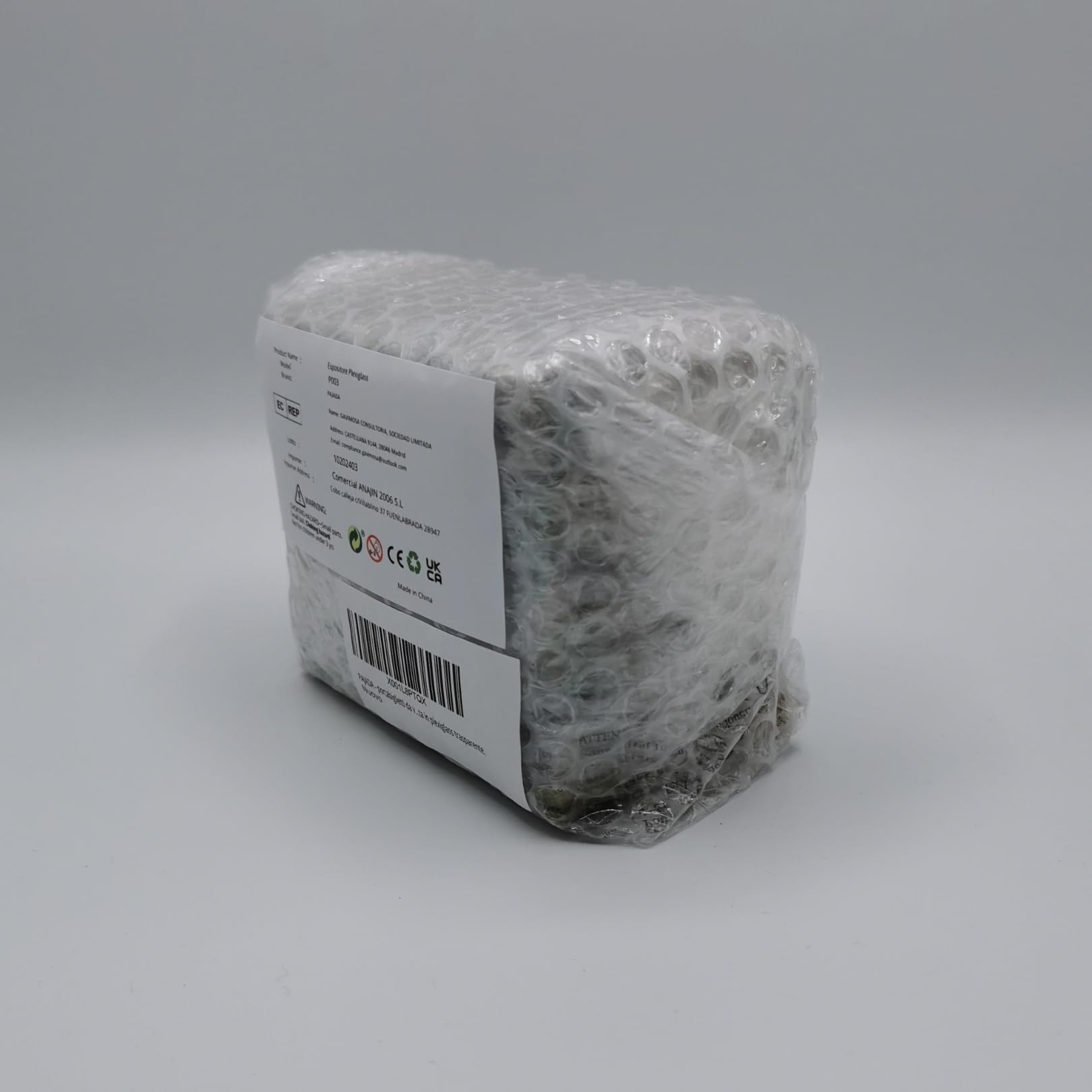 Portabiglietti da visita da scrivania in Acrilico trasparente, Pack da 3, espositore