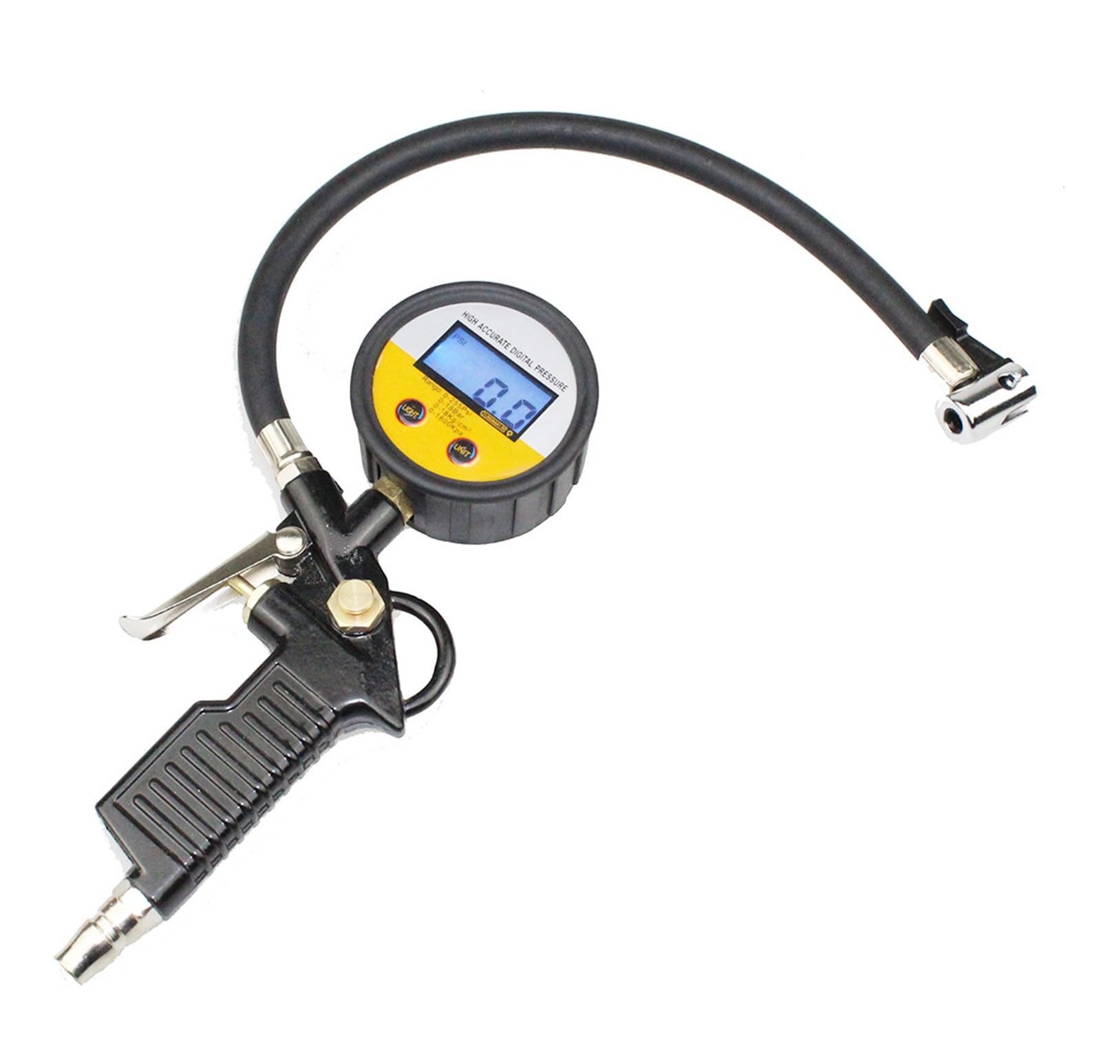 255 PSI pompka do opon samochodowych Auto pistolet do pompowania opon manometr pneumatyczny pistolet pneumatyczny do pompowania kół Gauge Tester łAtwy W UżYciu