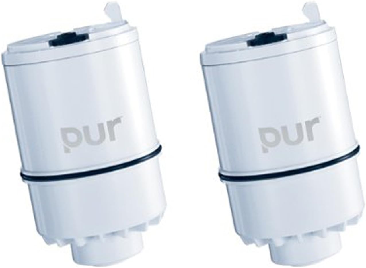 Faucet Mount Replacement Filter 2-Pack, Genuine PUR Filter, 2-in-1 Powerful Filtration, Includes Lead Removal, 6-Month Value, White (RF33752)