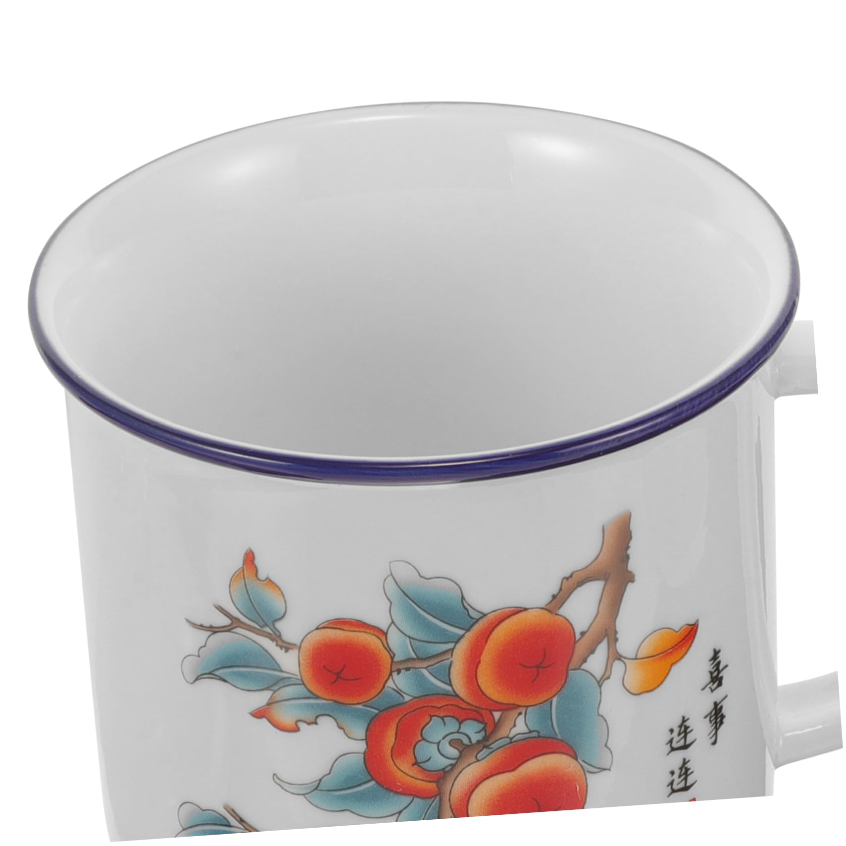 BESPORTBLE 3stücke Vintage Emaille Becher Mit Deckel Robuster Trinkbecher Für Outdoor-aktivitäten Praktischer Und Stilvoller Kaffeebecher Für Teeliebhaber Spülmaschinenfest Und Langlebig