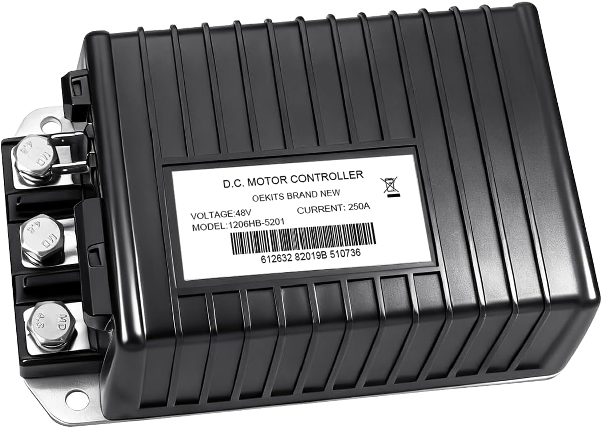 1206HB5201 48V 250A DC Motor Speed Controller for Curtis for EZGO TXT ITS Throttle for Express S4/1000 for Terrain 250 /L4 for Cushman Hauler 800/1000 for MPT 800 1206HB-5201 1206HB