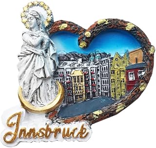 Innsbruck Austria Refrigerator Magnet Travel Souvenir Fridge Decoration 3D Magnetic Sticker Hand Painted Craft Collection