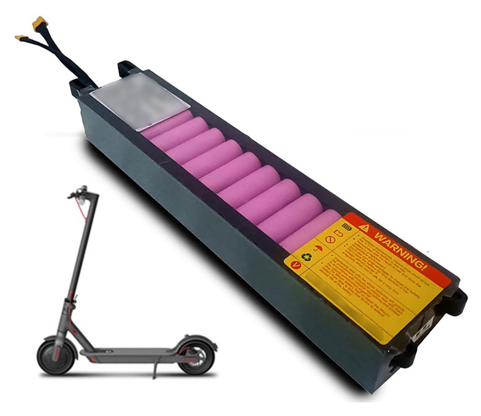 Batteria Per Monopattino Elettrico Da 36V 6Ah 7.8Ah 8.7Ah 9.6Ah, Batteria Di Ricambio Ad Alta Capacità Con BMS Per Kit Motore Da 0-350W