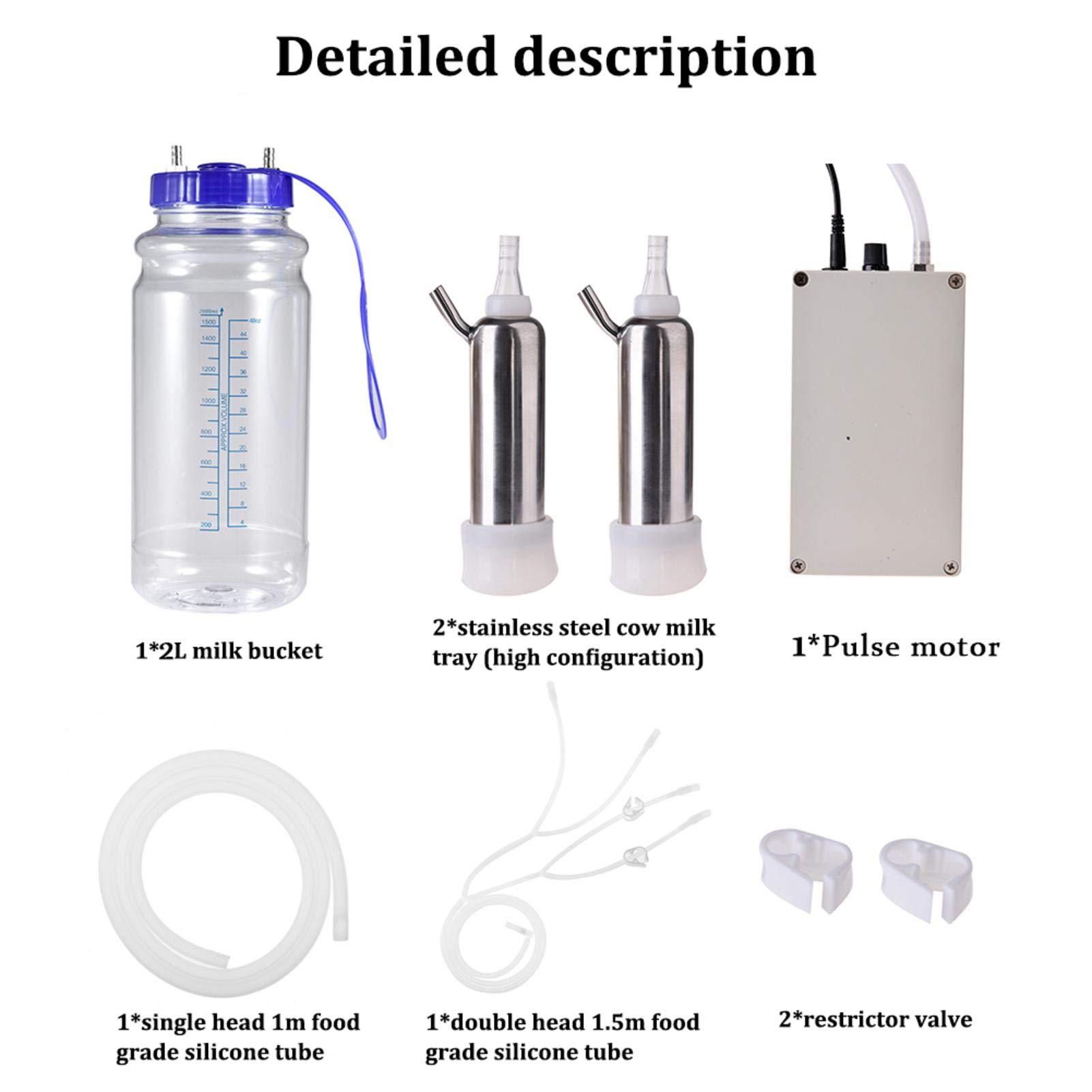 Amazon.co.jp: 電気搾乳機 牛搾乳機 牛/羊ミルカー 乳牛 真空圧ポンプ 