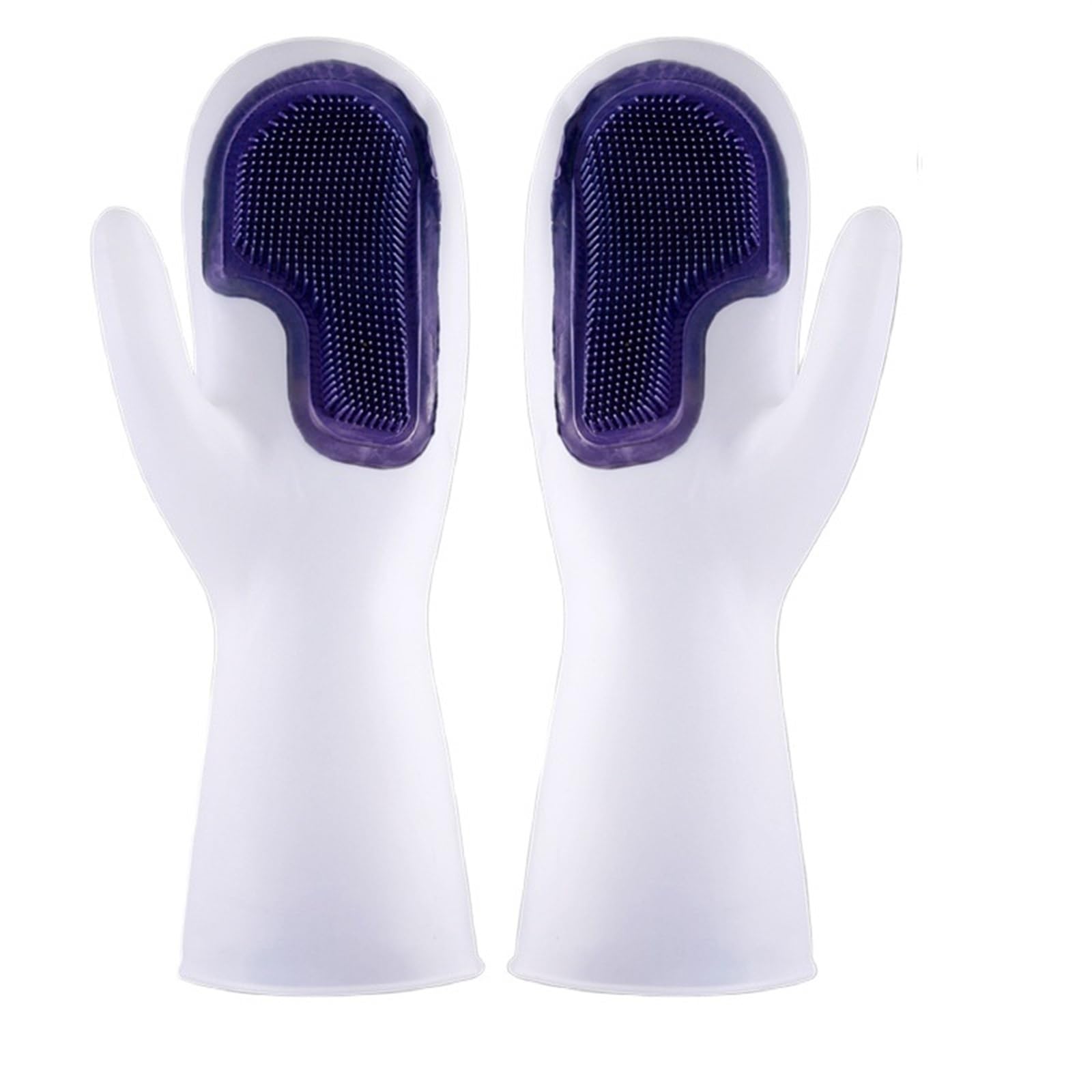 Guantes de limpieza Guantes de goma for cocina, de silicona, reutilizables, for fregar y lavar platos.(Blue)