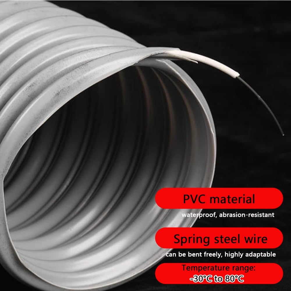 Tubo flessibile del PVC del tubo flessibile della raccolta della polvere con il cavo del acciaio al carbonio per la raccolta dei detriti di