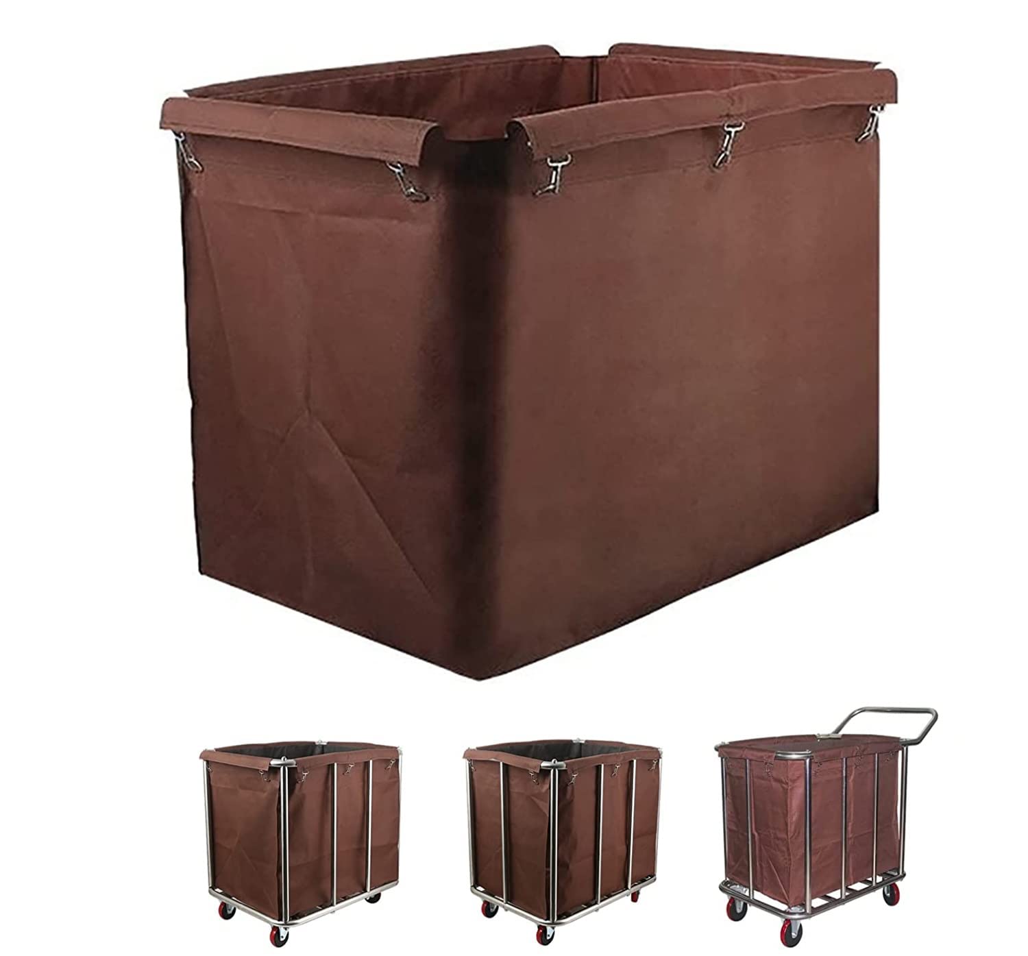Borsa di Ricambio per Carrello della Lavanderia, Borsa di Fodera di Ricambio per Borse di Stoccaggio Rettangolari e Impermeabili in Tessuto Oxford per Carrello Cestino Commerciale