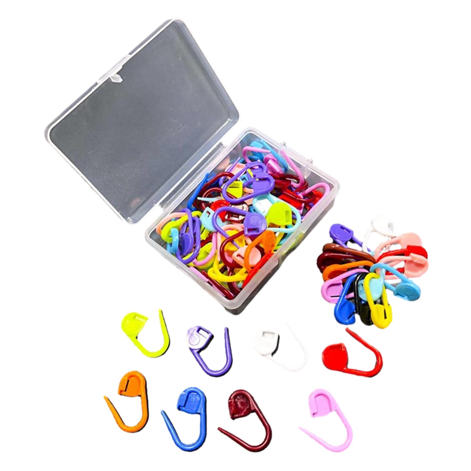 Hsioluted Locking Markers, Knitting Markers, Stitching Locking, Knitting Needle Clip for Handwork Crochet Crochet Stitching for Crocheting