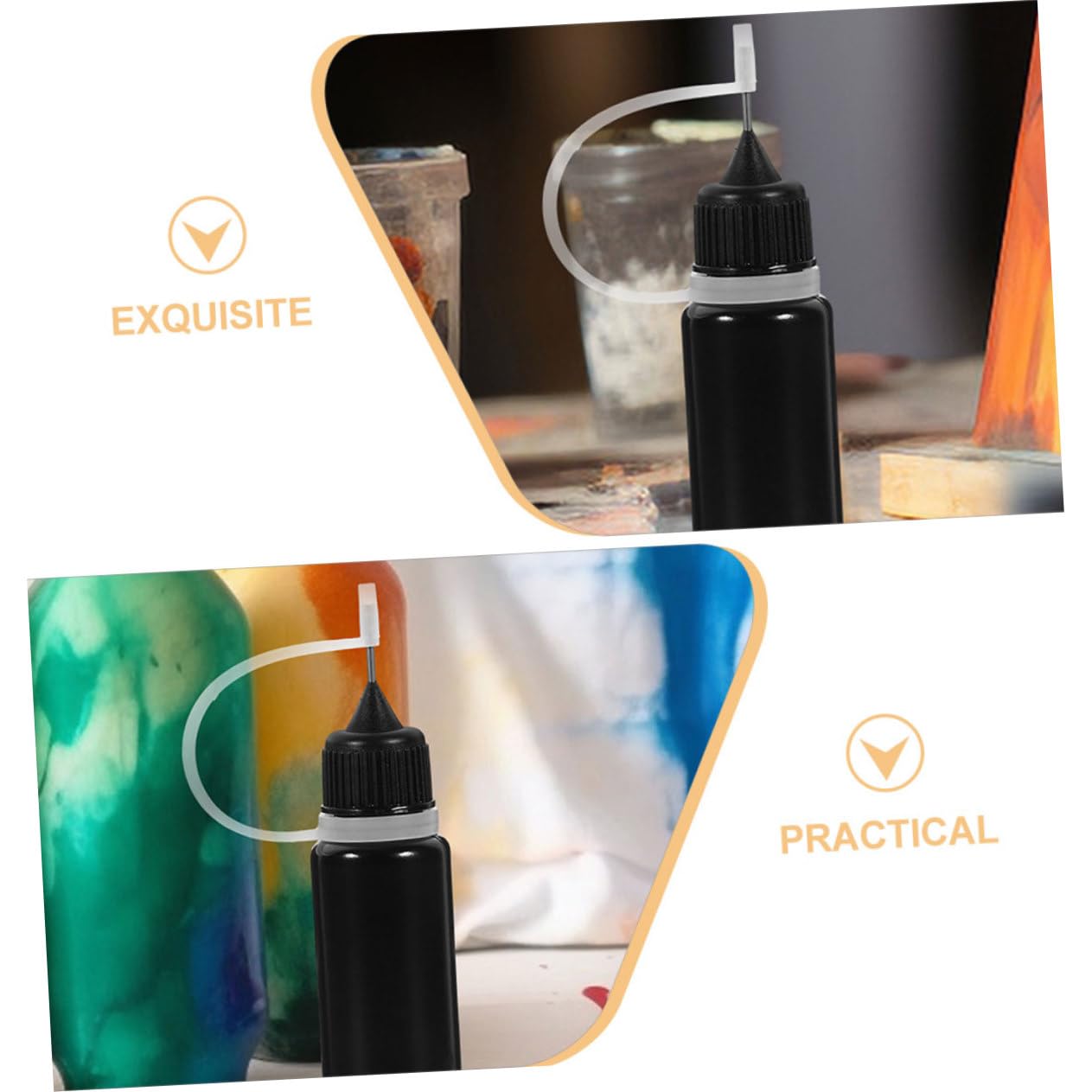 ULTECHNOVO 150 Stk Flasche mit squeeze flasche quetschflaschen Kleber-Dispenser sqeezeflasche saufmaschine Container Flaschen mit feiner Spitze Flaschen für Farbe Plastik