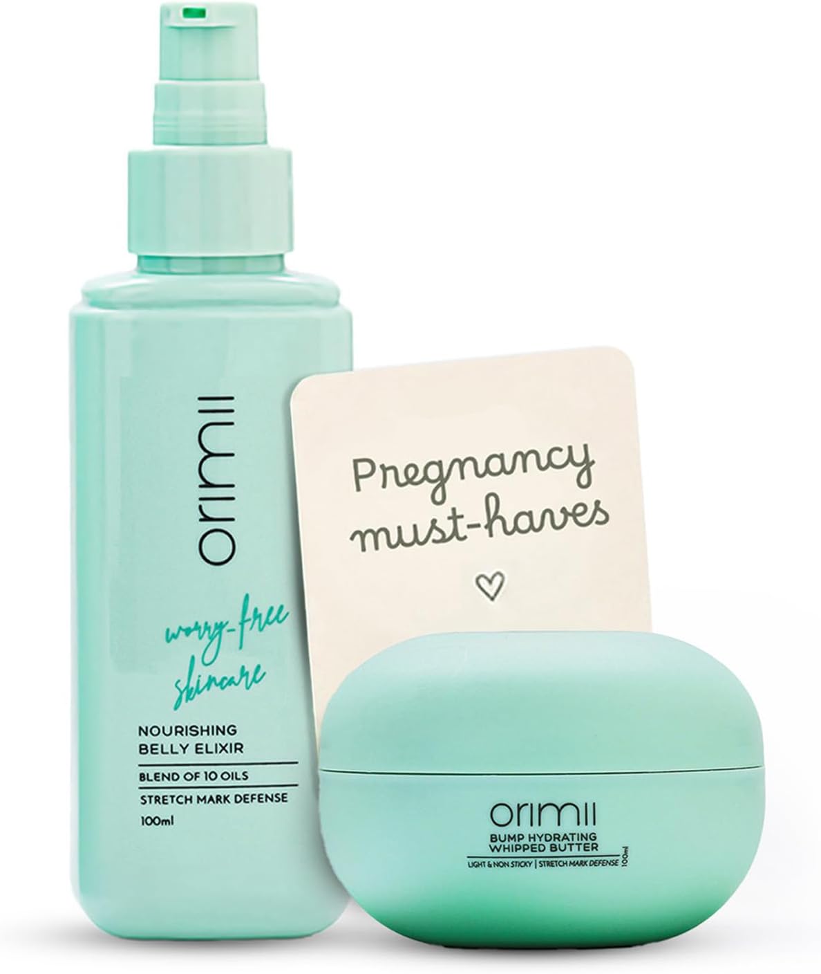 Happy Belly Stretch Marks Removal & Defence Regime For New & Expecting Mothers | Bump Body Butter & Belly Oil Combo For Hydration & Moisturization | Essential Combo For New Moms
