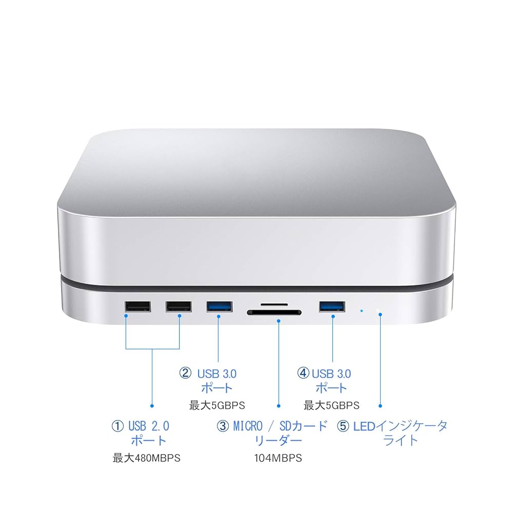☆送料無料 GIISSMO Mac Mini 用 USB 023に対応 185 Amazon.co.jp: GIISSMO Mac Mini 用 USB Type C ハブ 2.5インチ