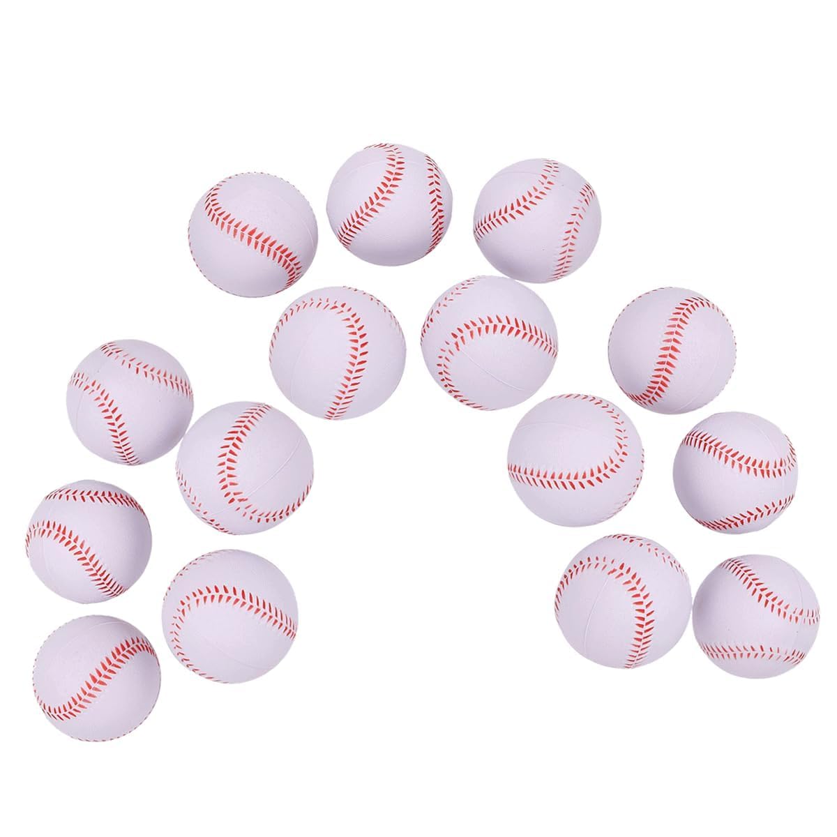 Palla di Spugna in Schiuma 15pcs Palline Morbide Baseball PU