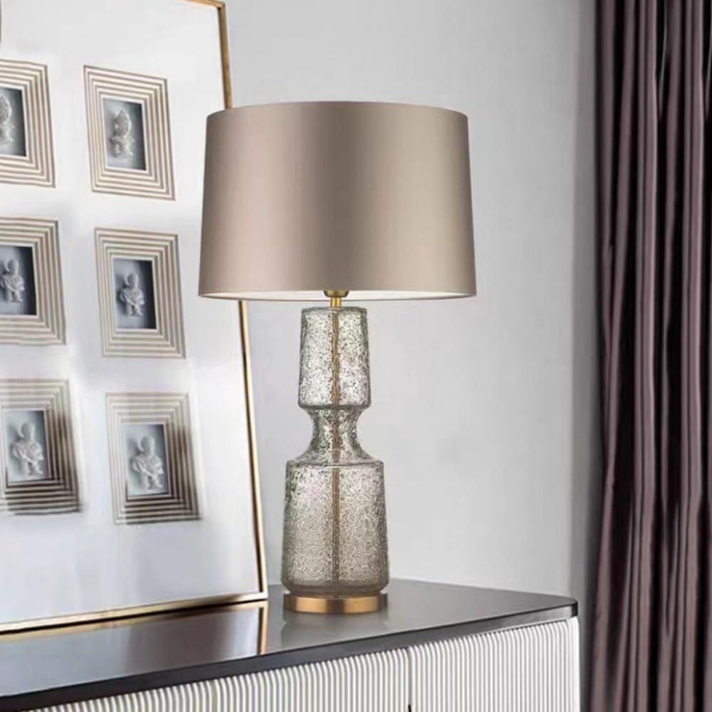 Lampa biurkowa LED, kreatywna szklana lampa stołowa do dekoracji domu, salonu, sypialni, współczesny styl