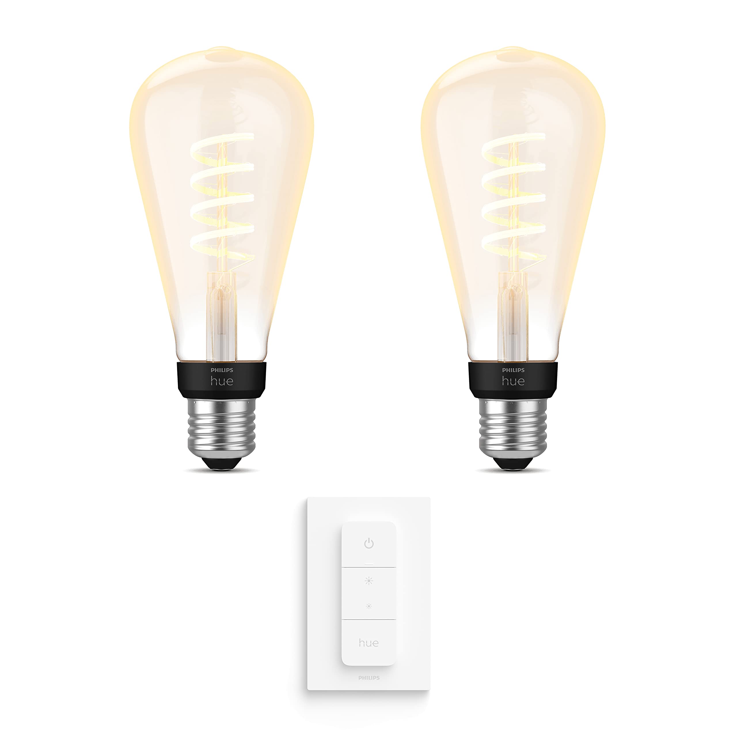 Philips Hue - E27-2x -Edisonlampen (ST72) - Warm/Kaltweiß