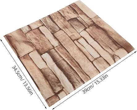 Healeved 20pcs Self-Adhesive 3D Brick Wall Panels Made of Xpe Foaming Material, Easy to Cut and Apply, for Living Rooms and Indoor Spaces Wall Decoration