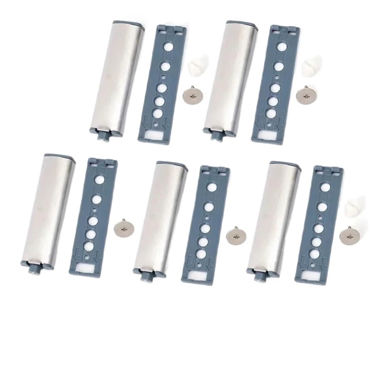 ZONSHJDKR Magnetic Latches 3/5/10Pack Bouncer Catch Stainless Steel Touch Damper Bumper for Cabinets Closet Door Closer Hardware