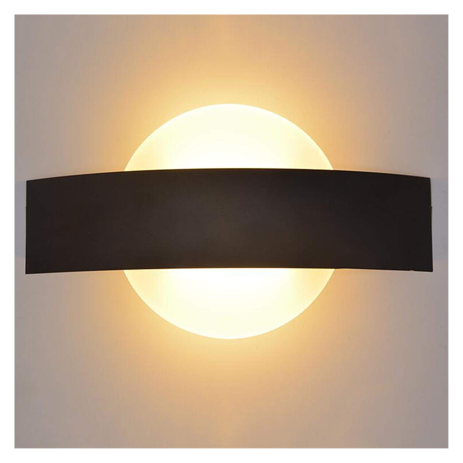 RAGGZZ Lámparas de Pared Led Ac85-265V Luces Simples de Dormitorio Corredor Interior Corredor Iluminación Material de Aluminio/White/Black Around