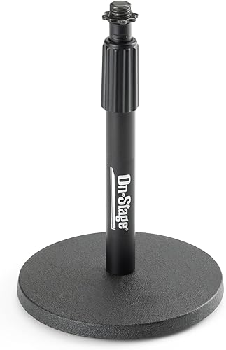 Miniatura 3 de Soporte ajustable OnStage de mesa para micrófono Negro