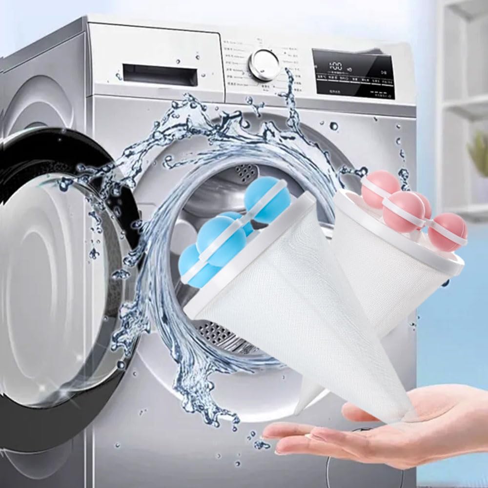 2025 Upgrade Schwimmendes Haarfilternetz, neuer Tierhaarentferner für Wäsche, Fusselfänger für Waschmaschine, Wollgerät, wiederverwendbare Waschmaschine, Haarfänger, Reinigungsnetztasche für Hunde und