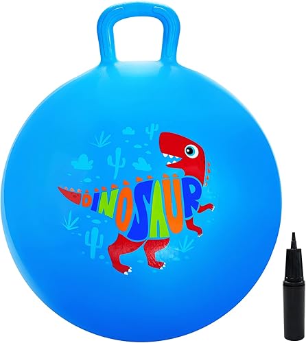 EVERICH TOY Hopper Ball, Bouncing Ball for Kids, 18 Inches Jumping Ball Hoppity Hop Ball Bouncing Ball with Handle, Sit and Bouncy Ball with Handle