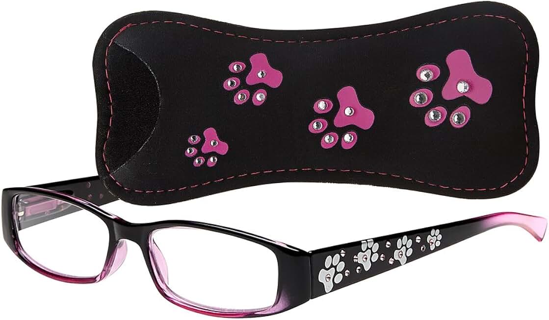 pink ribbon reading glasses