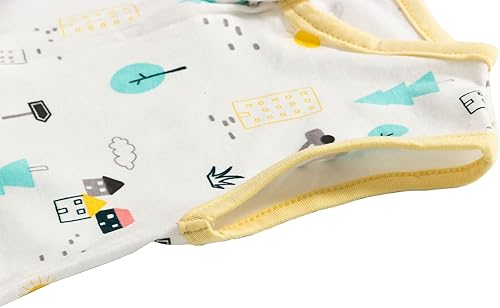 Miniatura 5 de Saco de dormir para bebé, saco de dormir de algodón sin mangas con pies, saco de dormir de 0.5 TOG para niños y niñas
