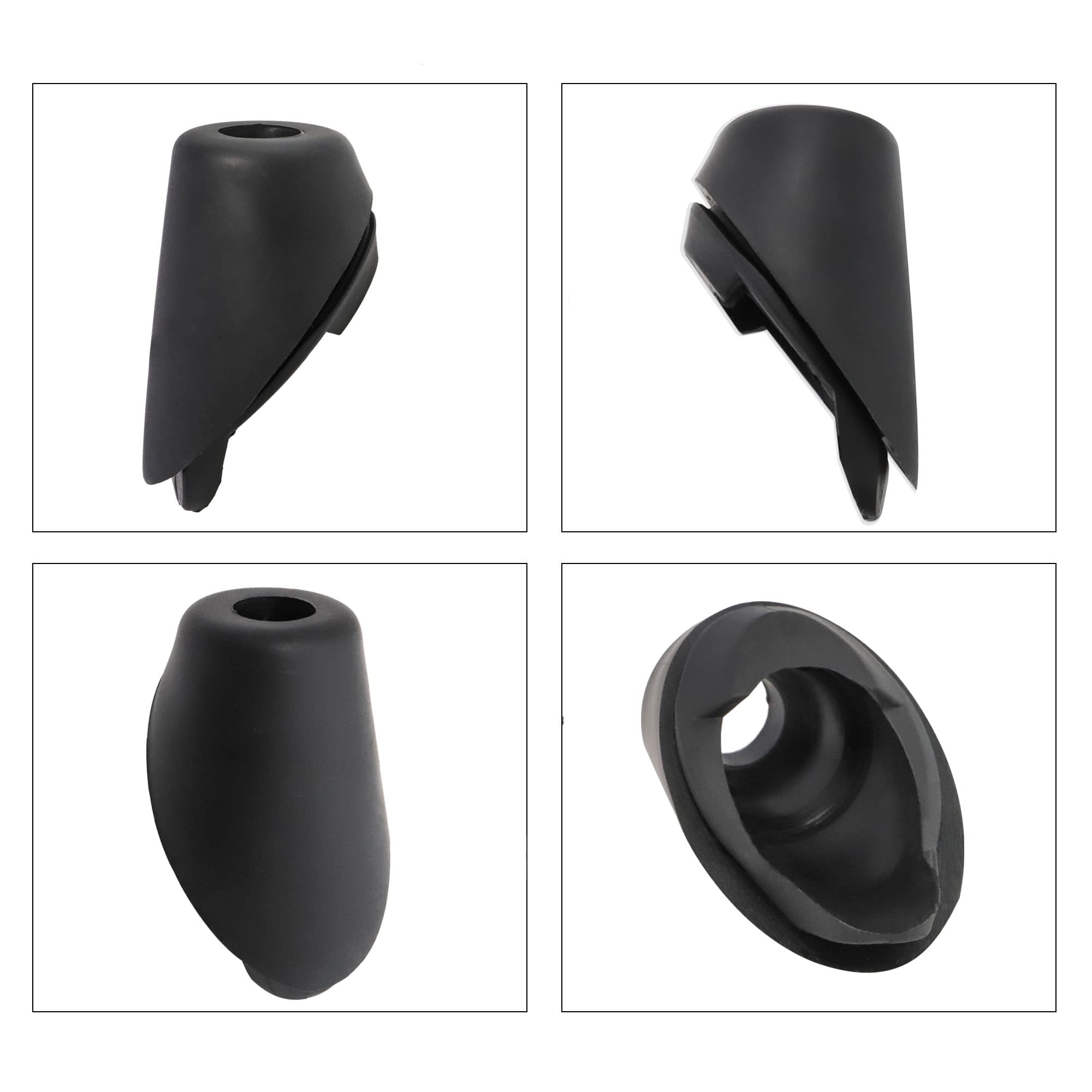 Anina 86392-35040 - Adorno de antena para Toyota 4 Runner 2010 2011 2012 2013 2014, bisel de goma para antena de radio de coche
