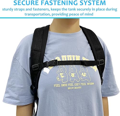 Miniatura 3 de Mochila para tanque de oxígeno, bolsa portátil para soporte de cilindro para A, B, C, D, M2, ML6, M7 O2, accesorios para bolsa de transporte de