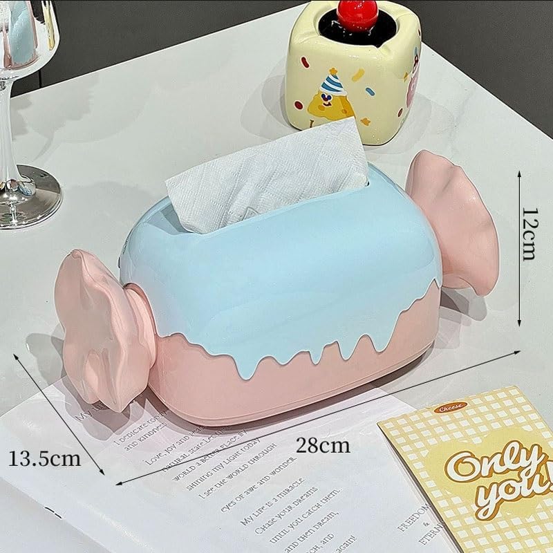 Candy Tissue Box Home Use Living Room Table Paper Towel Cute Tabletop Storage image 4