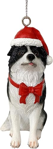 Miniatura 10 de Figura de perro adornos de Navidad con sombreros de Papá Noel (Westie)