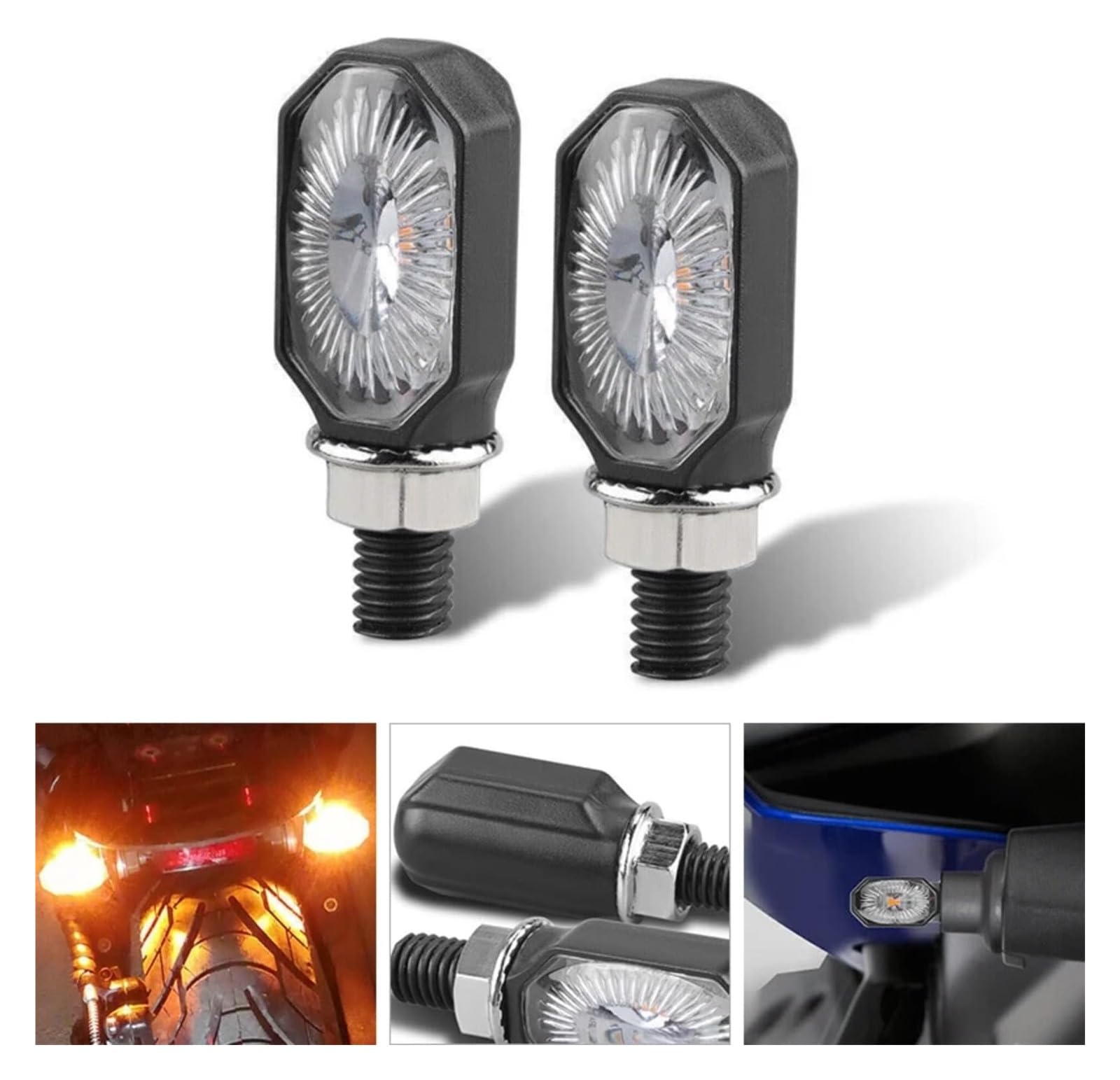 Indicatore di direzione Moto per Z900RS per ZZR600 Moto Indicatore di Direzione Luce Lampeggiante(4 PCS)