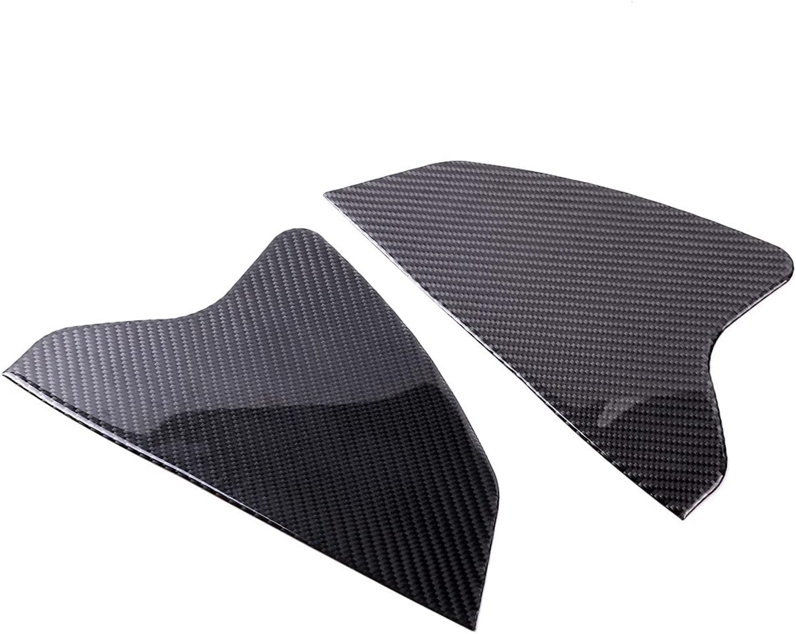 for Subaru BRZ 2022 Real Carbon Fiber (Soft) Car Collision-Proof Front Doors on Both Sides Panel Decorative Cover Sticker Protective Car Interior Accessories LHD 2 Pcs (Carbon Fiber Black)