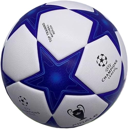 Miniatura 12 de Balón de fútbol de la liga Dorhob tamaño 5 y tamaño 4, balón de partido enlazado térmicamente con costuras sin costuras - Cuero PU profesional de